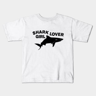 Shark lover girls Kids T-Shirt